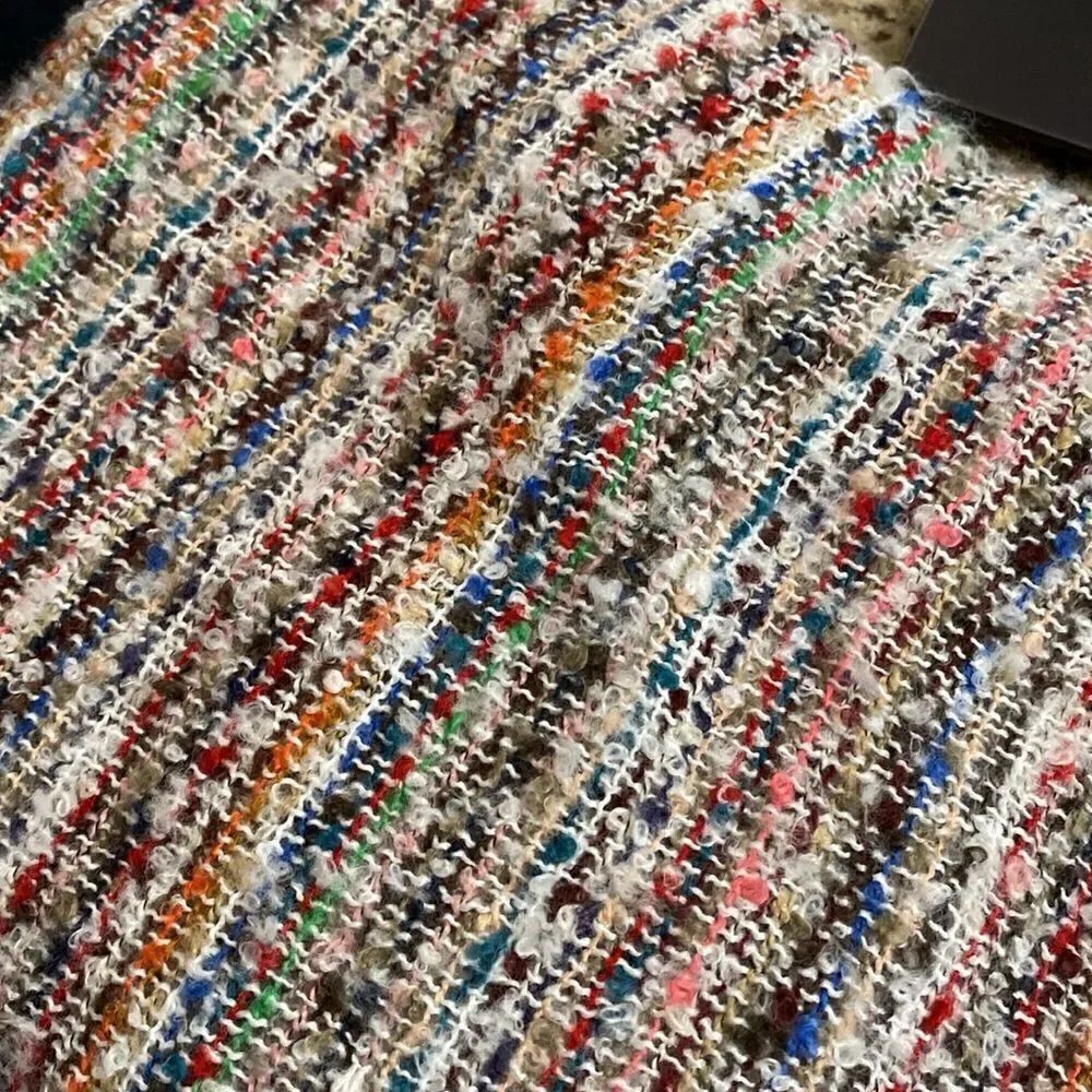 Multi Colored Sweater Wrap - Picture 2 of 5